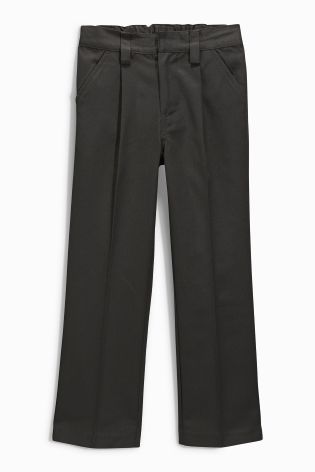 Grey Pleat Trousers (3-16yrs)